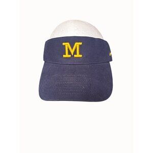 Nike Michigan Wolverines Adjustable Visor Cap embroidered UofM